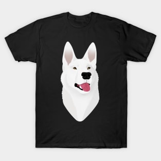 SimpliciTee - White Shepherd Dog T-Shirt